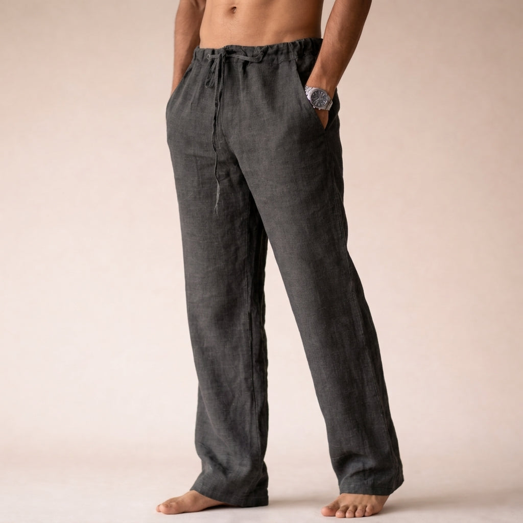 Greta | Men's Linen Trousers | Lightweight, Breathable | Tailored Fit
