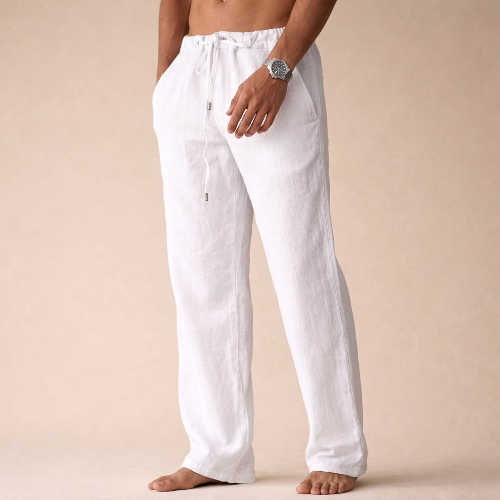 Greta | Men's Linen Trousers | Lightweight, Breathable | Tailored Fit