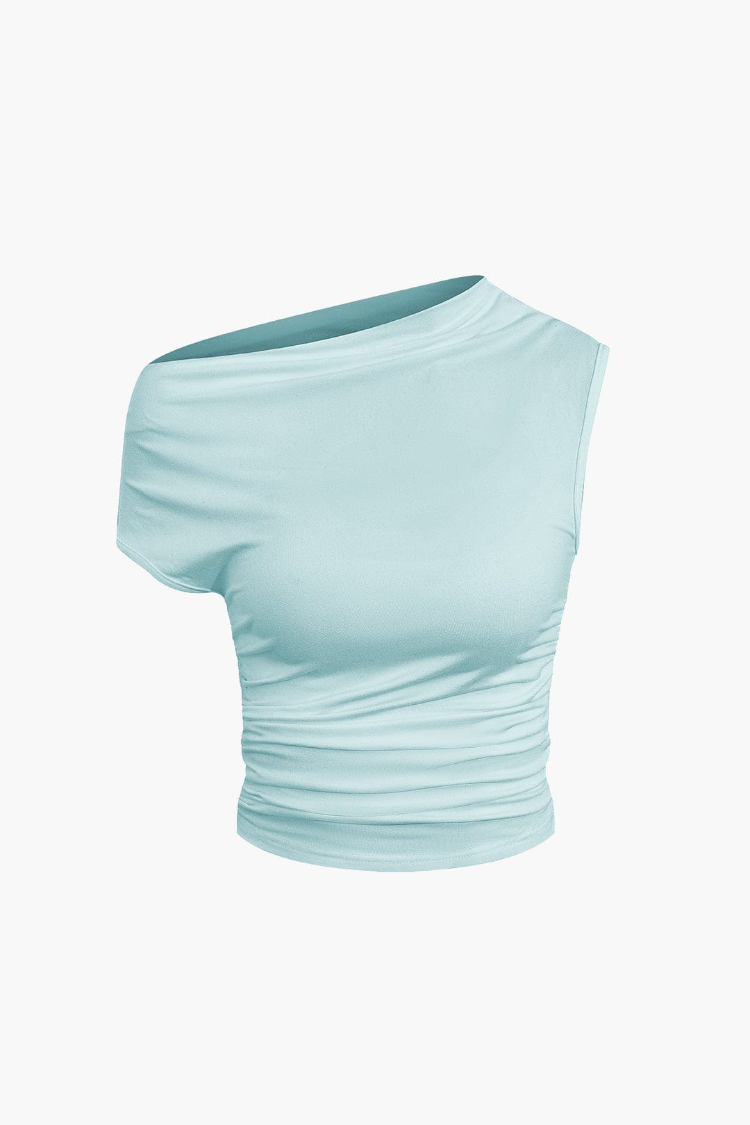 Jade | Two-Piece Set | One-Shoulder Top & Draped Mini Skirt | Women's
