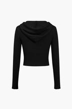 Women 2 Piece Knit Hoodie Flared Pants Set
