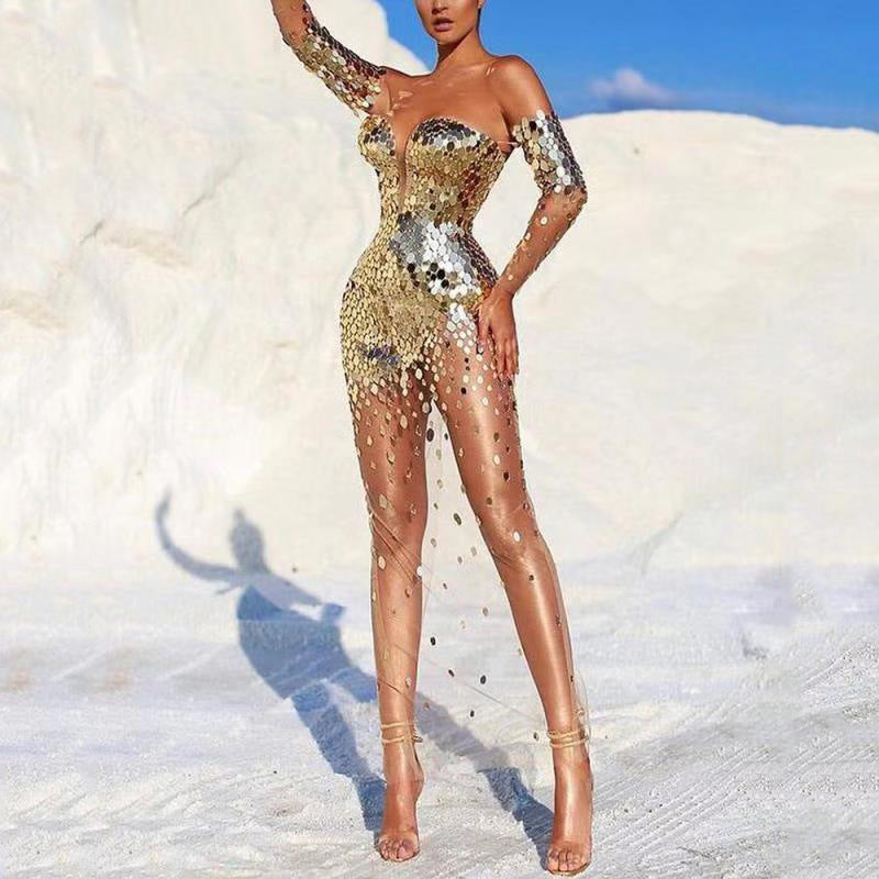 Sequin Dress Women | Polished Elegant Fairy Banquet Temperament Dress