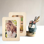 Ondina | Photo Frames Set | 10 Wooden DIY Frames | 15.24 cm, Light Beige