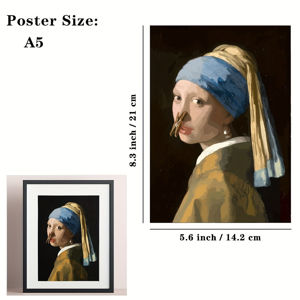 Neela | Bathroom Wall Poster | Funny, Waterproof | 15.7"x11.4"
