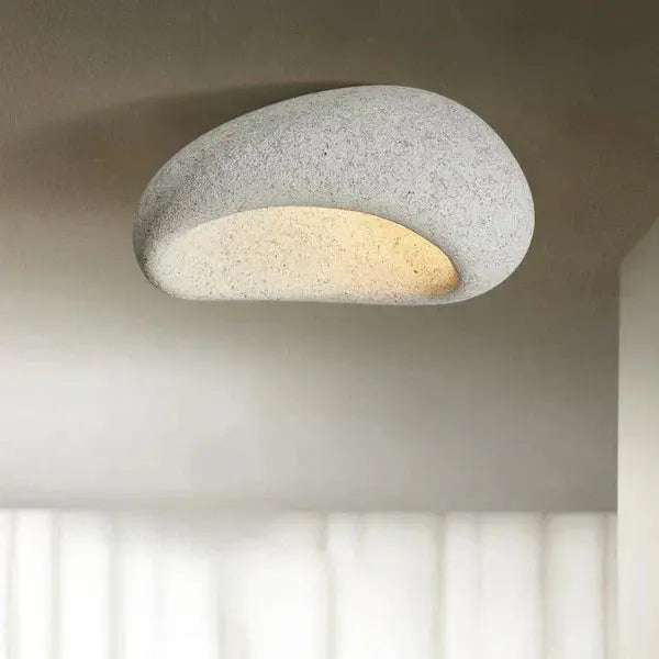 Ceramic Ceiling Light Wabi-Sabi Organic Minimalist