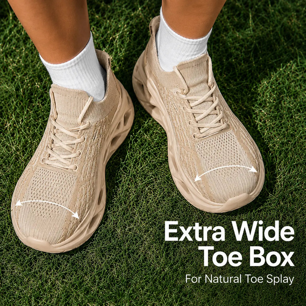Nova | Walking Sneakers | Wide Toe Box, Orthopedic | Flexible Sole