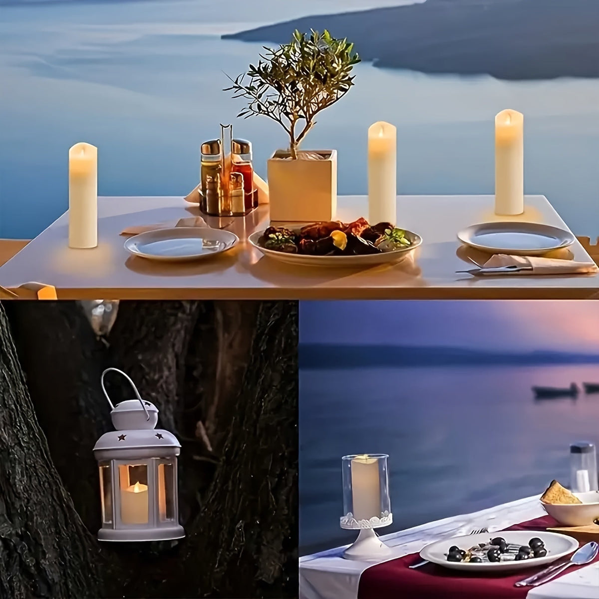 Zelda | LED Flameless Candles | Ivory, Waterproof, Remote & Timer | 12-Pack