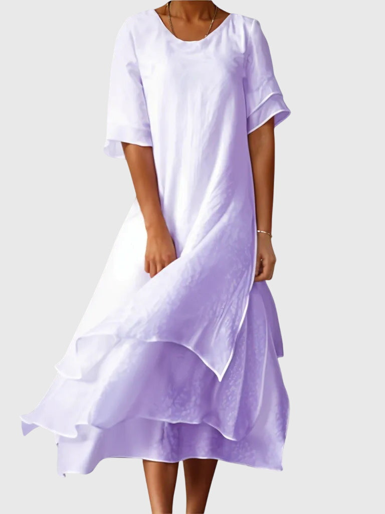 Maren | Women's Elegant Dress | Open Neckline, Fluid Cut