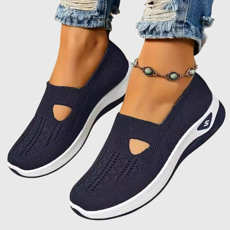 Greta | Women's Orthopaedic Slip-On Shoes | Knitted, Cushioned Sole, All-Day Comfort