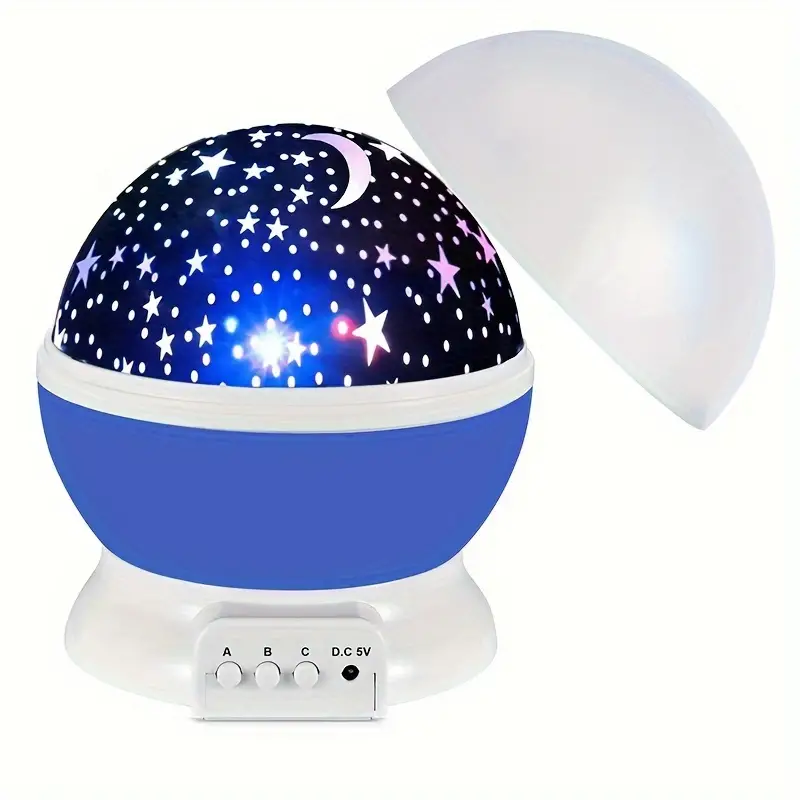 Star Projector Night Light Table Lamp Rotating Dome Rechargeable