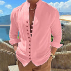Aria | Men's Cotton Shirt | Long Sleeve, Casual Relaxed Fit