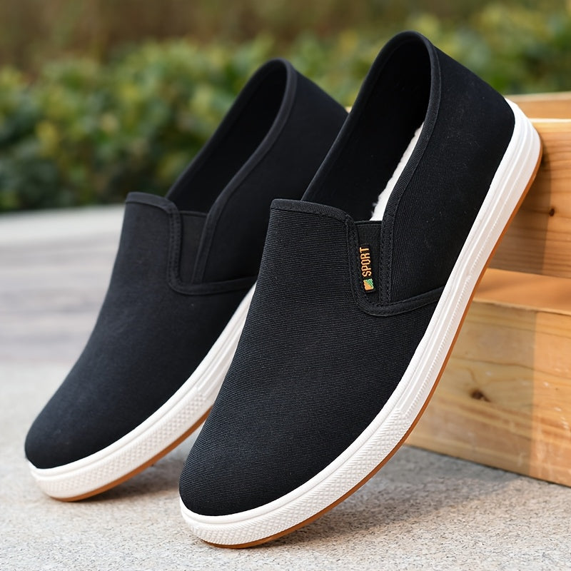 Men Slip-On Loafers Elastic Side Band Antislip Sole