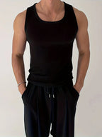 Men's Ribbed Tank Top | Slim Fit, Breathable | Summer Gym