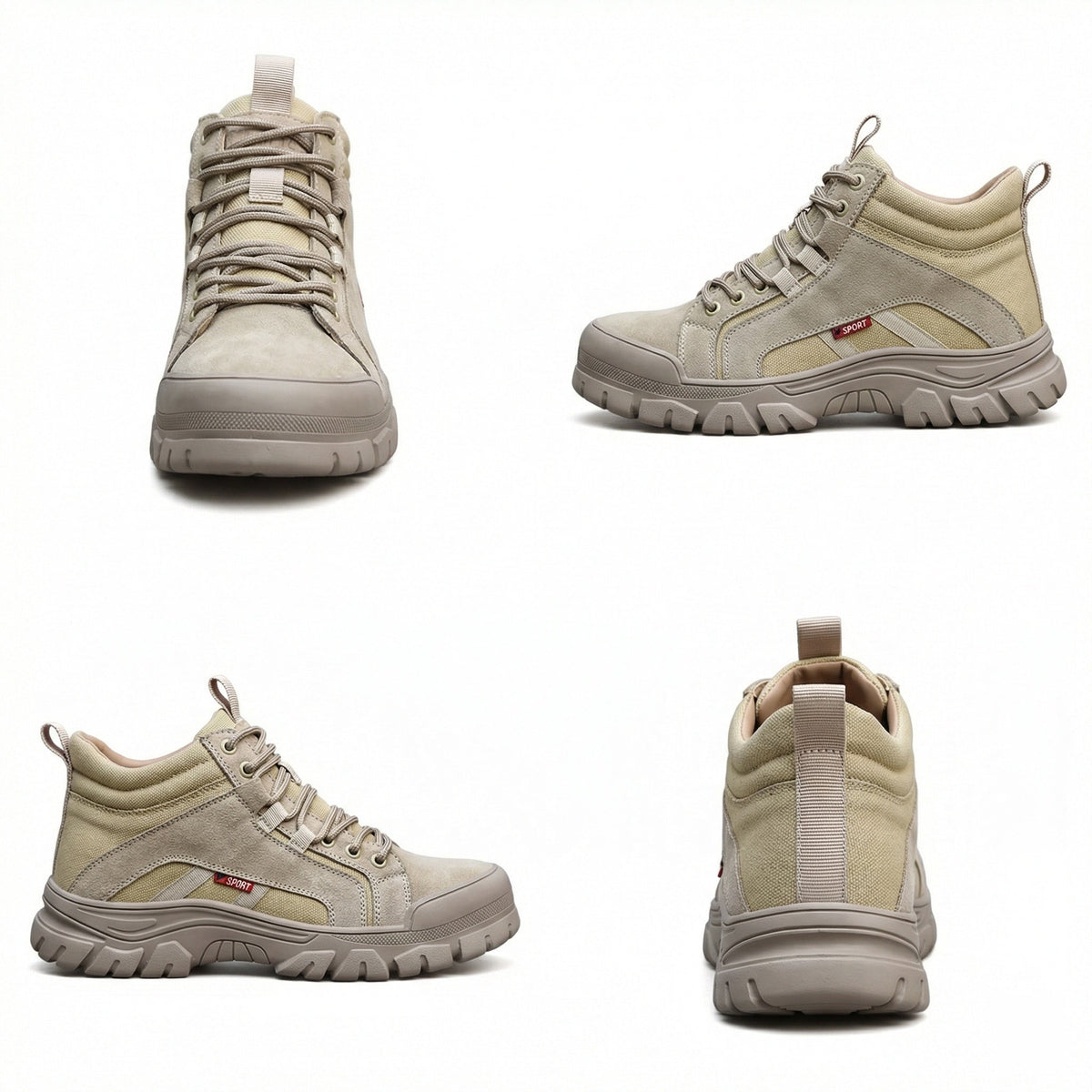 Greta | Safety Shoes Steel Toe | Anti-Puncture, Khaki