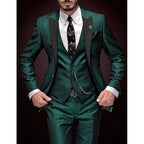 Men 3 Piece Suit Blazer Waistcoat Trousers