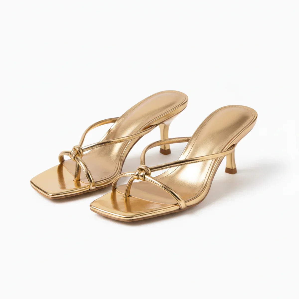 Juno | Women's Heeled Sandals | Orthopedic, Knot Strap | Open Toe