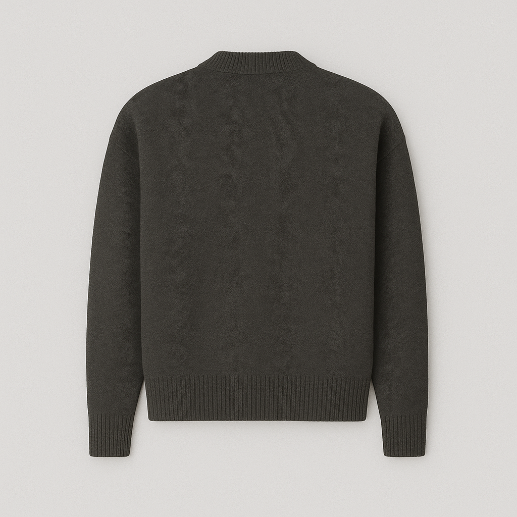 Romy | Women's Oversized Sweater | Heart Ace Print, Round Neck | All-Season