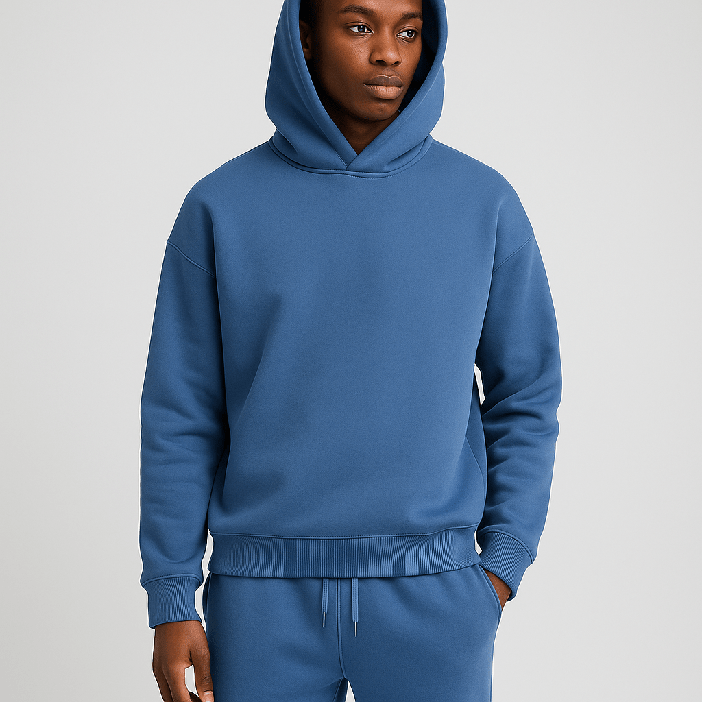 Men 2 Piece Tracksuit Oversized Hoodie Jogger Set