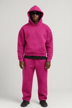 Men 2 Piece Tracksuit Oversized Hoodie Jogger Set