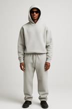 Men 2 Piece Tracksuit Oversized Hoodie Jogger Set