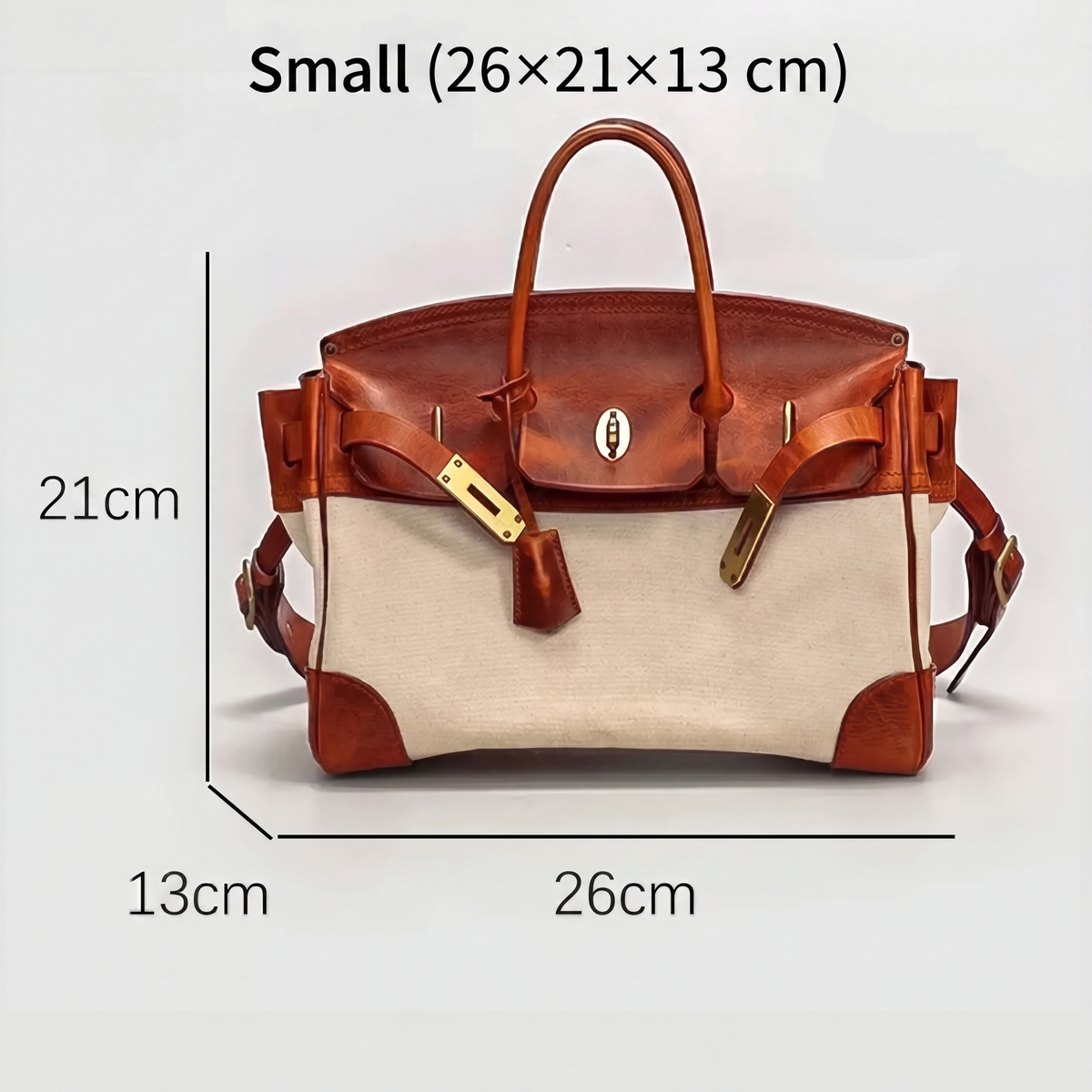 Maeve | Weekend Bag | Top Grain Leather, Spill-Resistant | Light Chocolate
