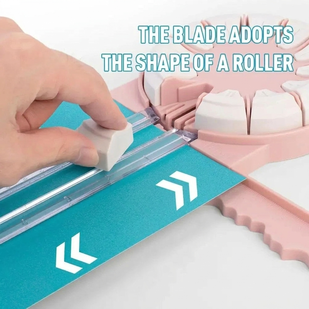 12 in 1 Paper Trimmer Cutter 360 Rotating Blade