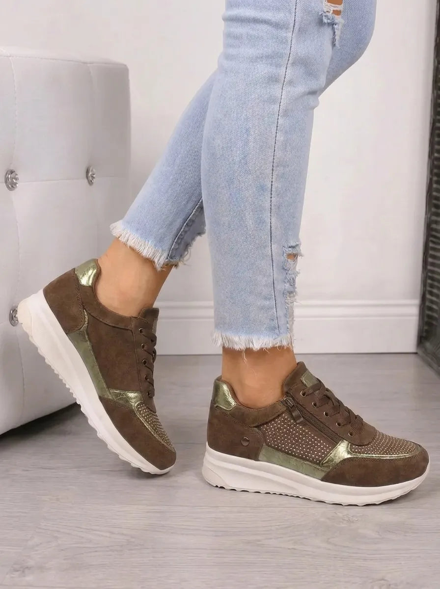 Orthopedic Shoes Women Sneakers Arch Support Zipper Cushioned