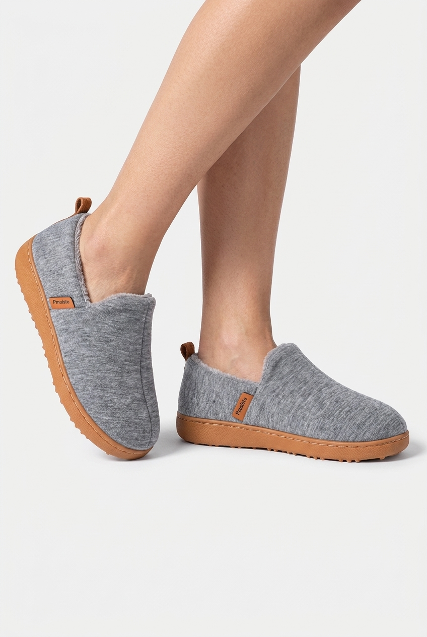 Orthopedic Slippers Women Fleece Lined Non Slip Sole Closed Toe