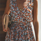 Giselle | Maxi Dress | Floral Print, Sleeveless, High Slit | Summer