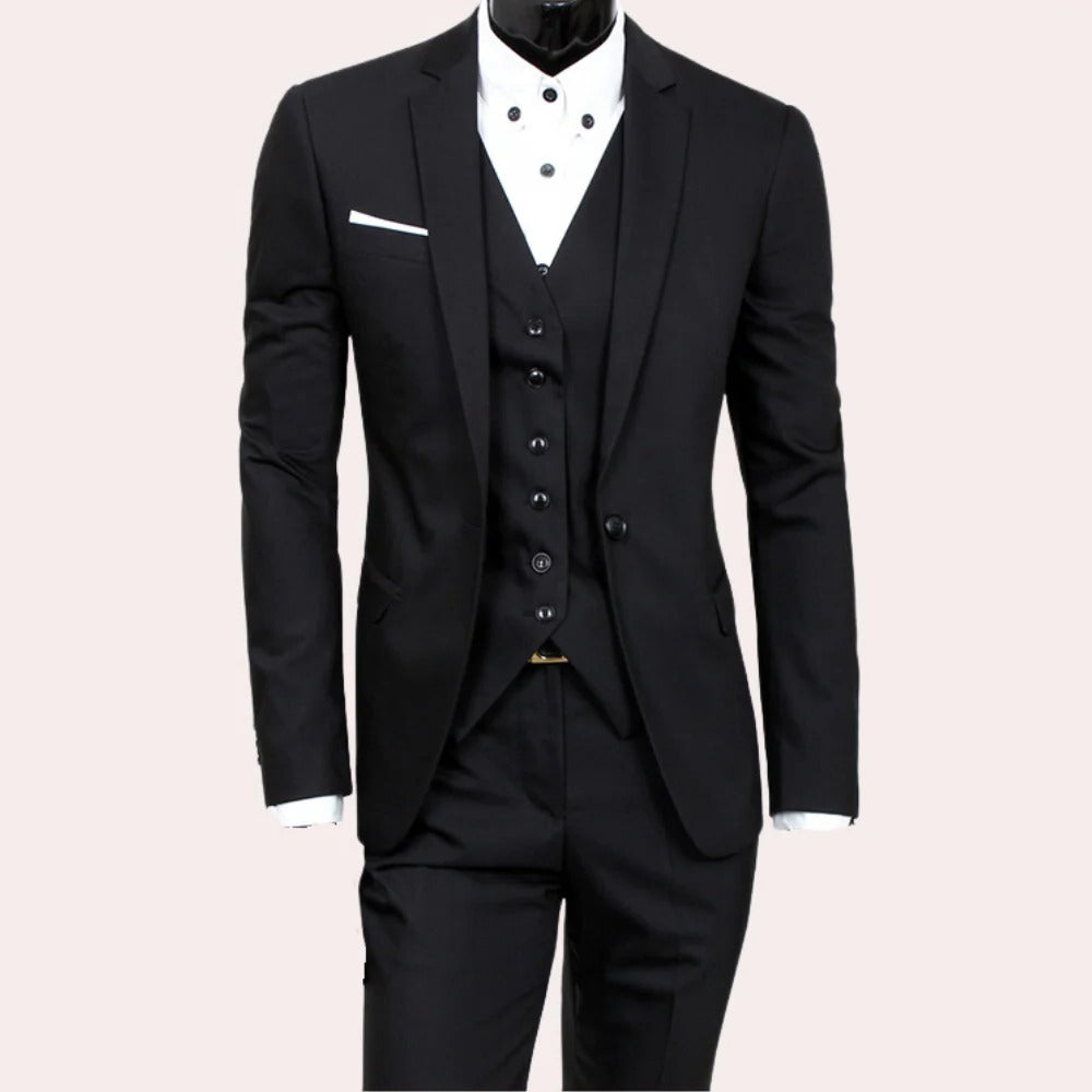Odette | Men's 3-Piece Suit | Slim Fit, Formal | Blazer, Vest & Trousers