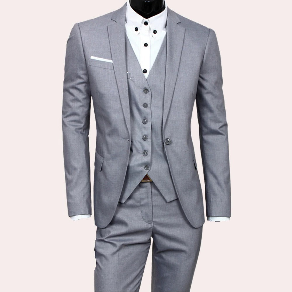 Odette | Men's 3-Piece Suit | Slim Fit, Formal | Blazer, Vest & Trousers
