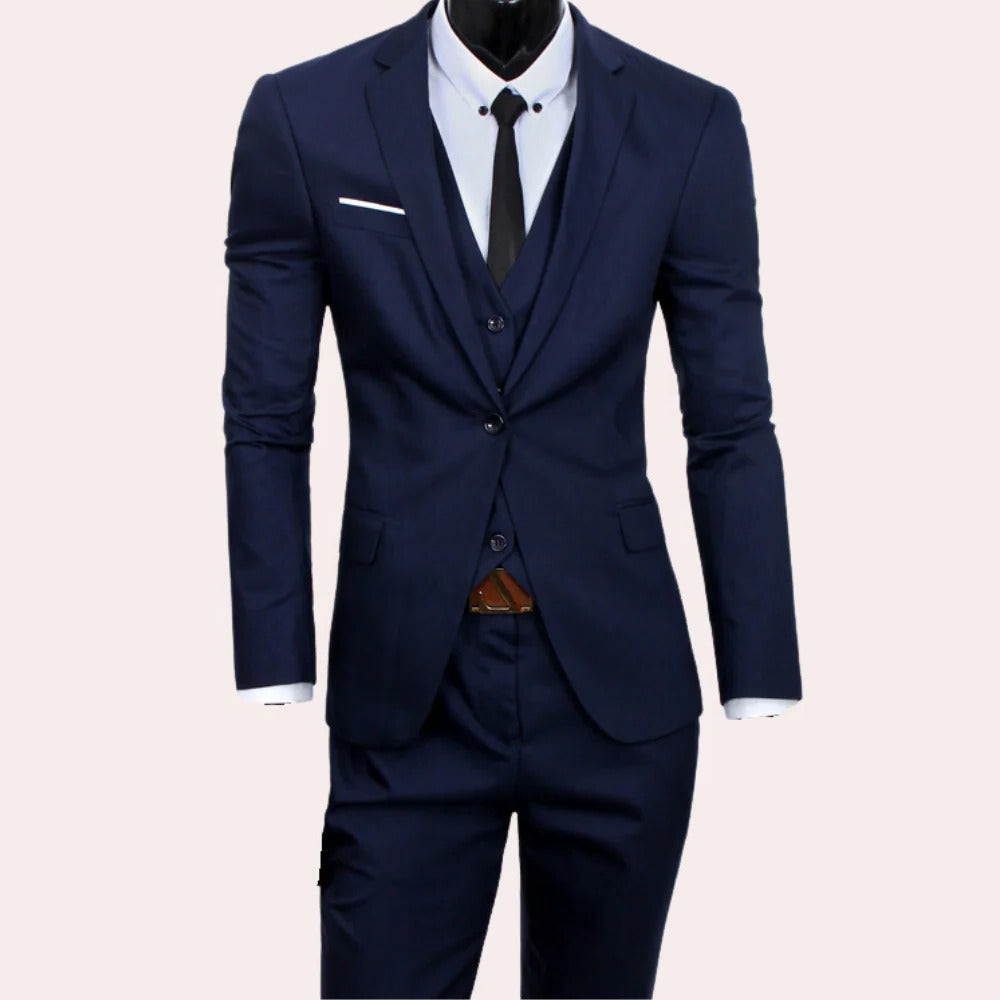 Odette | Men's 3-Piece Suit | Slim Fit, Formal | Blazer, Vest & Trousers