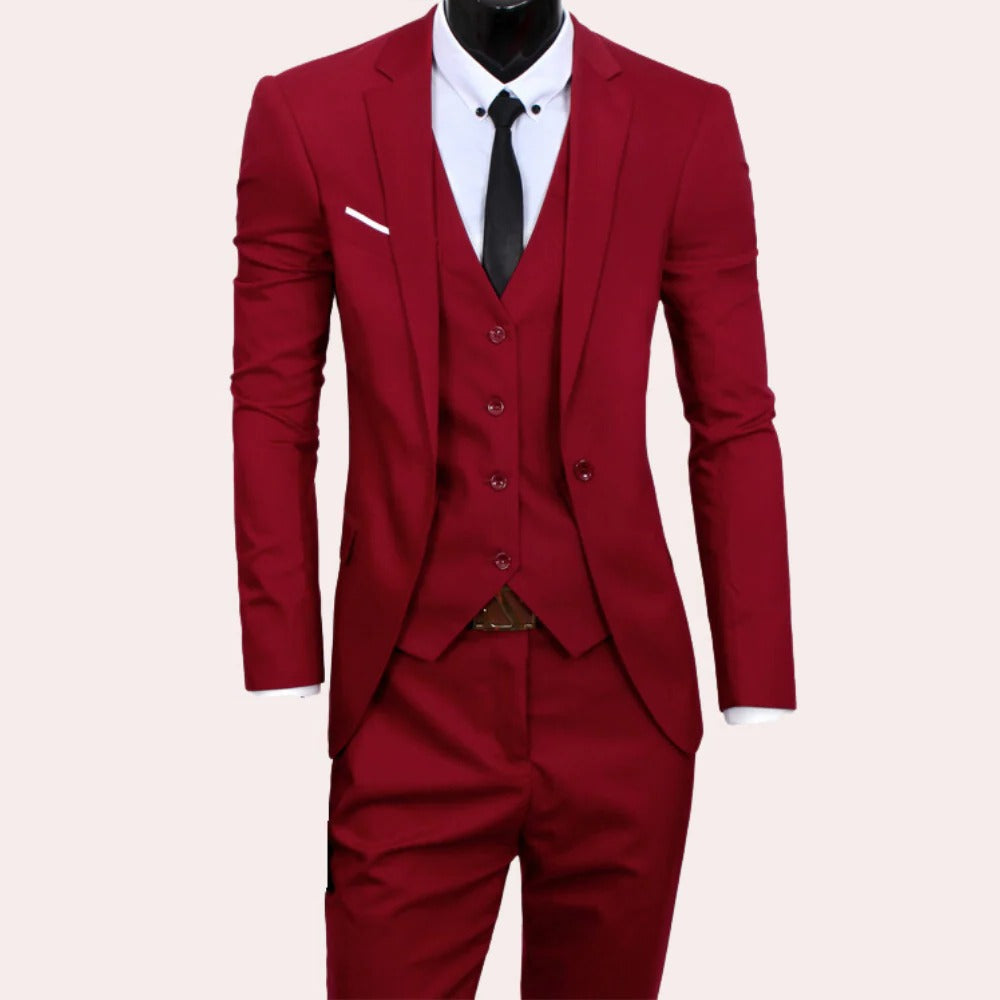 Odette | Men's 3-Piece Suit | Slim Fit, Formal | Blazer, Vest & Trousers