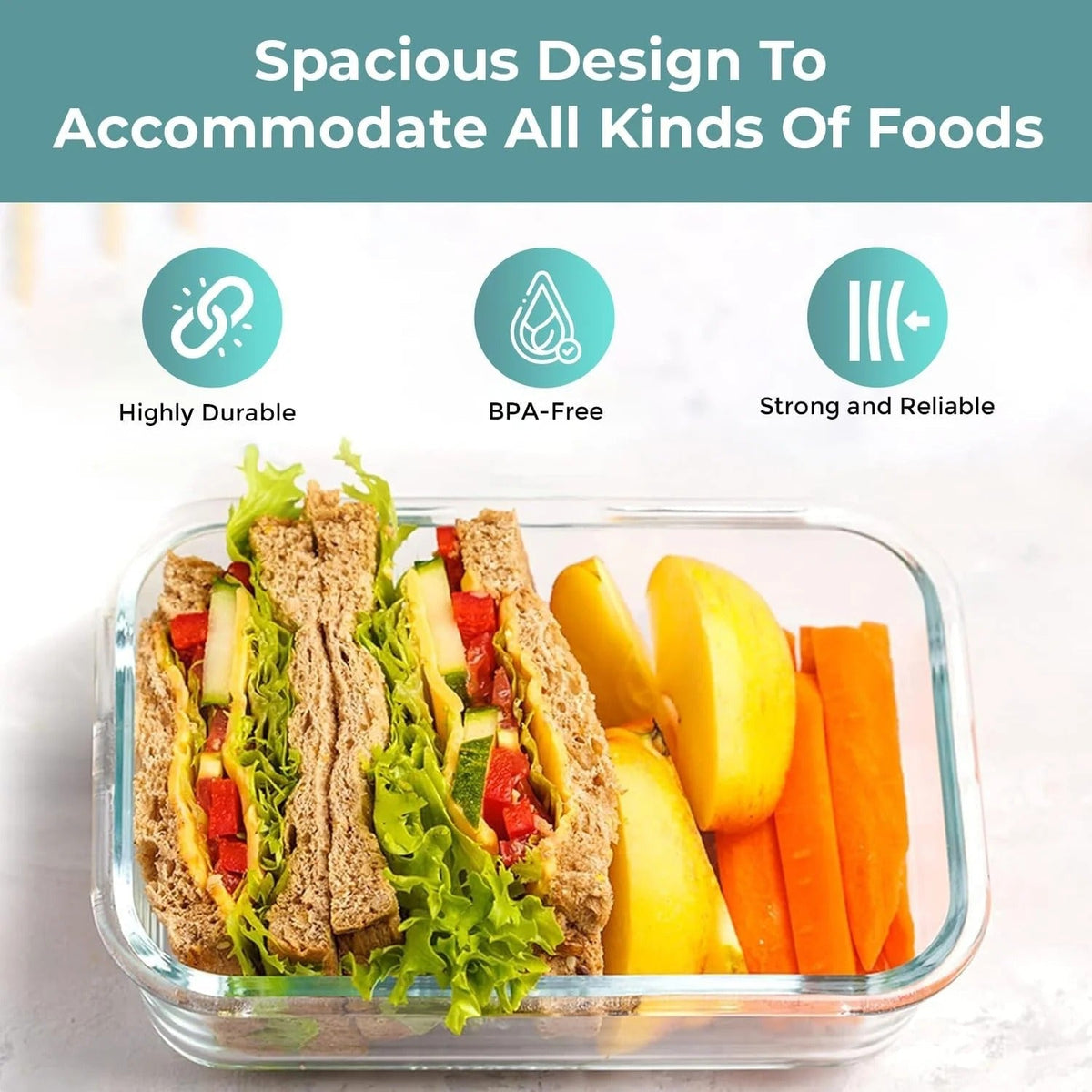 Honor | Food Storage Container Set | 35-Piece, Airtight Lids | Stackable, Leak-Resistant