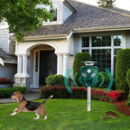 Una | Solar Animal Repeller | 360° Ultrasonic, Motion Sensor | Weatherproof IP44