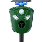 Una | Solar Animal Repeller | 360° Ultrasonic, Motion Sensor | Weatherproof IP44