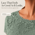 Cocktail Dress Women Lined Lace Bodice Midi Length Ruffle Skirt