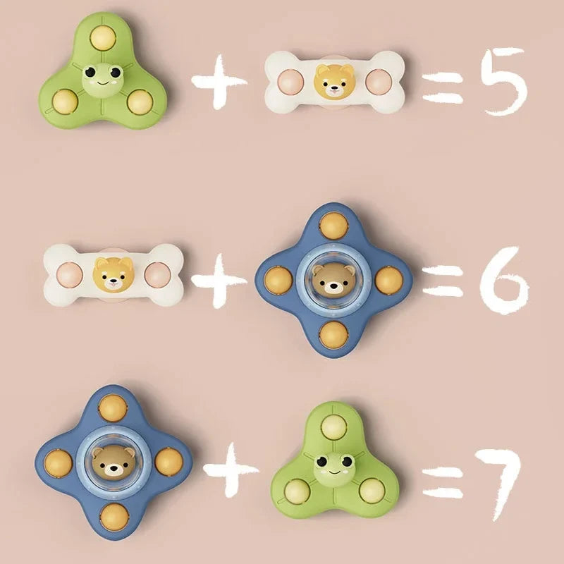 Reva | Bath Spinner Toys | Baby Bath Toy | Suction Cup, Hand-Eye Coordination