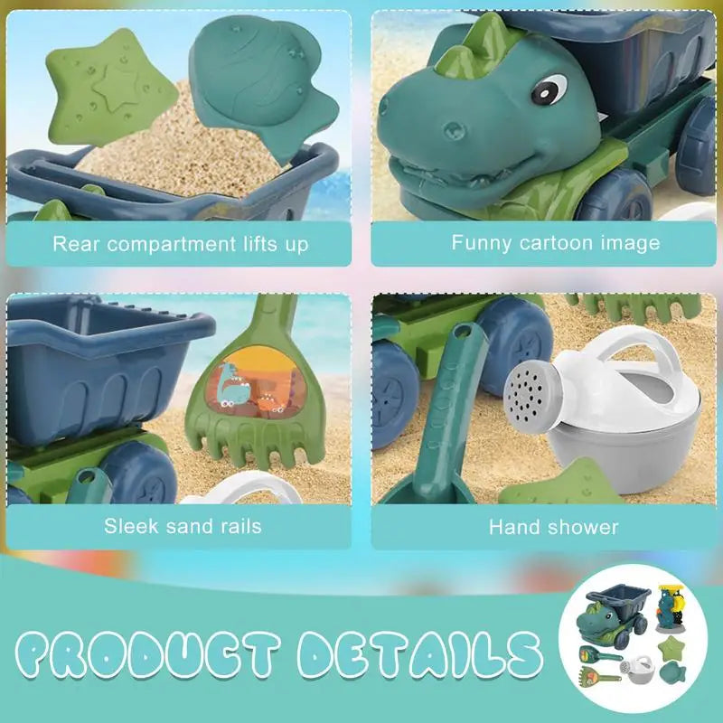 Sorrel | Beach Sand Toy Set | Dino Truck, Creative Play | Kids Outdoor
