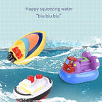 Sage | Kids Bath Boat Toy Set 6 Pack Soft Vinyl Bathtub Boats
