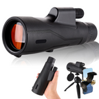Solene | Monocular Telescope | Waterproof, Night Vision, 12x Zoom | Black