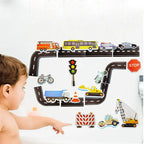 Odette | Bath Toy Cars | Traffic Play Set | Kids Bath Time Fun