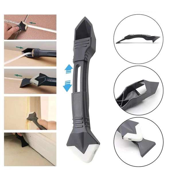 Solene | Caulk Remover Tool | 3-in-1 Silicone Caulking Kit | Stainless Steel