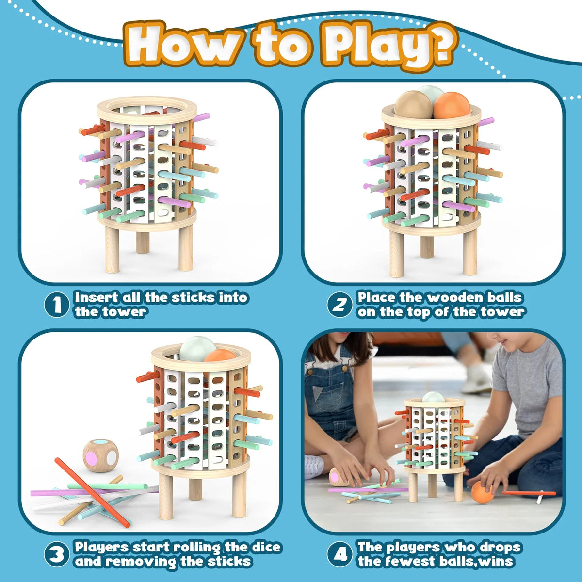 Briar | Game | Wooden Stacking & Counting Toy | Ages 3+