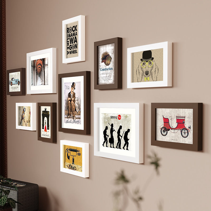Vera | Photo Frame Set | 11-Piece Gallery Wall, Drill-Free | Classic Style