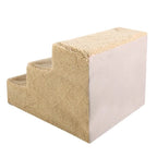 Nova | Dog Stairs for Tall Bed | 3-Step Portable Pet Steps | Beige, 55lb Capacity