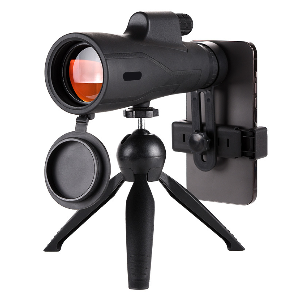 Solene | Monocular Telescope | Waterproof, Night Vision, 12x Zoom | Black