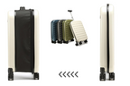 360 Degree Foldable Hard Shell Travel Suitcase Spinner Wheels