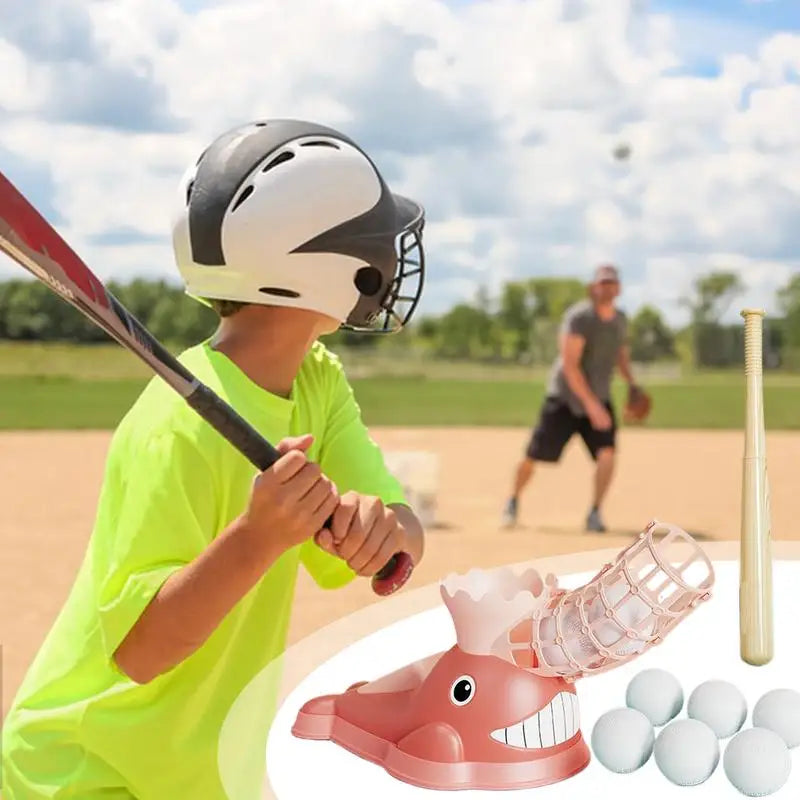 Anouk | Baseball Pitching Machine | Kids Outdoor Toy | Bat & Ball Set