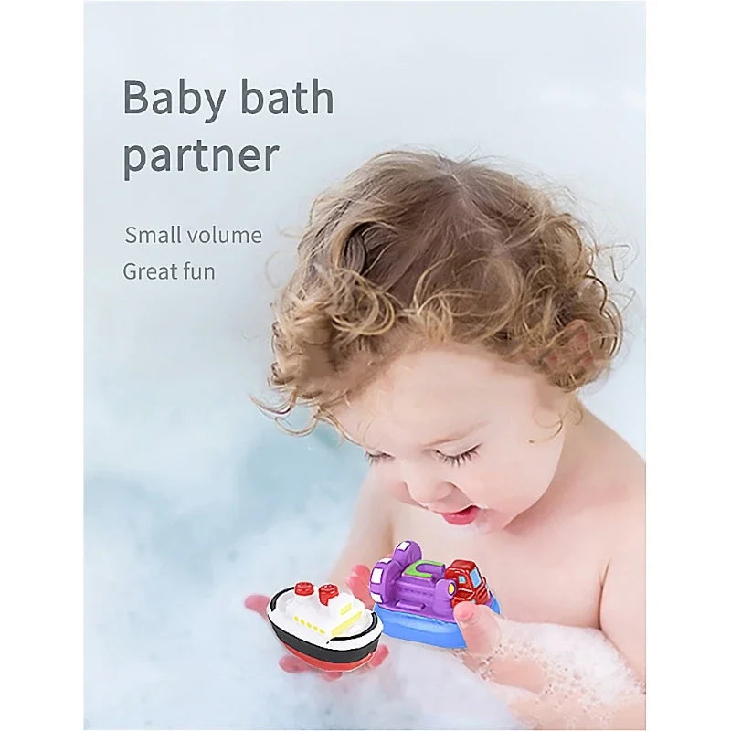 Sage | Kids Bath Boat Toy Set 6 Pack Soft Vinyl Bathtub Boats