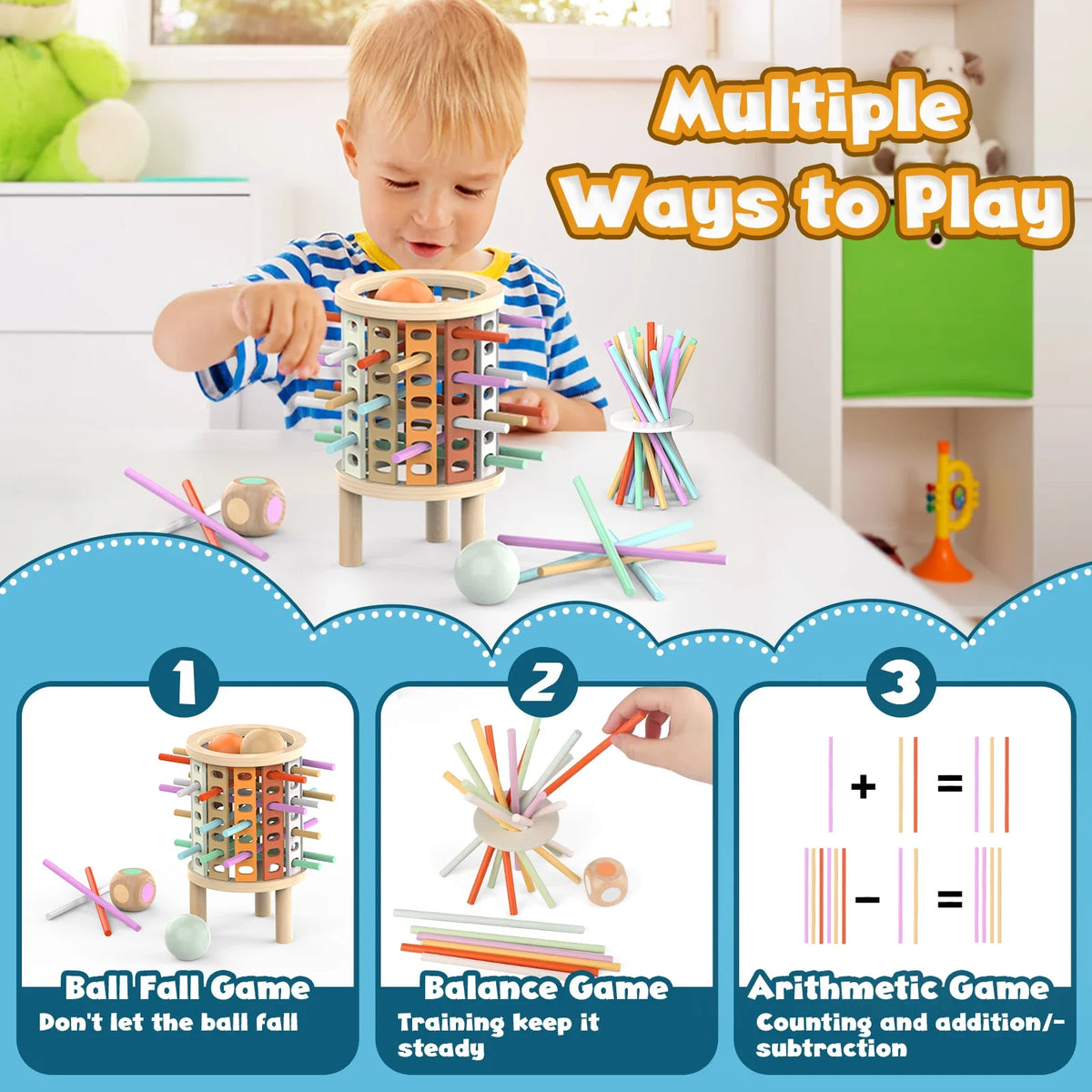 Briar | Game | Wooden Stacking & Counting Toy | Ages 3+